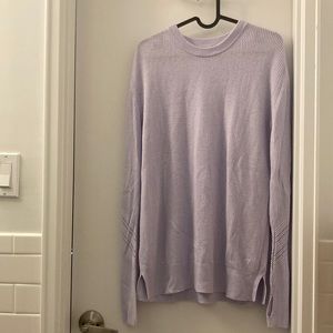 Lululemon Time To Restore Cashmere Sweater Sheer Lilac 6